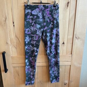 lululemon Align Purple Floral Leggings 28”
